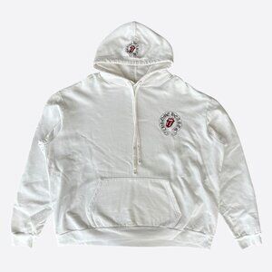 Chrome Hearts Rolling Stones White & Red Horseshoe Logo Hoodie